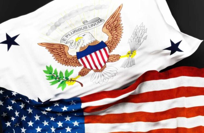 Flag,Of,The,Vice,President,Of,The,United,States,Along