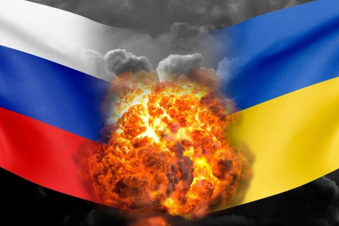 Russia-ukraine,War.,Political,Tension.,Hypertension.,Bombing,And,People,Dying.,To