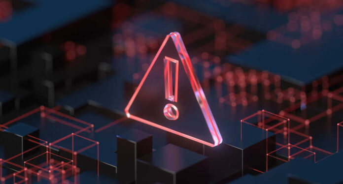 shutterstock_2023392170.jpg featured image Red warning symbol on a dark digital background