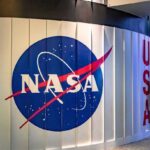 NASA sign with USA in the background.