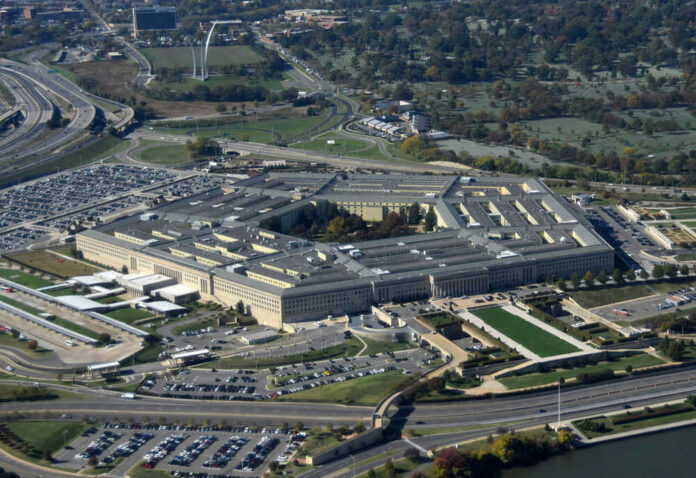 Aerial view of the Pentagon