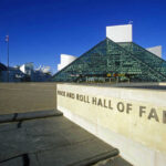 Rock and Roll Hall of Fame entrance and building.