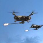 TERRIFYING: Drone In Commercial Jet’s Flight Path Two military drones firing projectiles in the sky