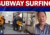 How does NYC stop teens from subway surfing?