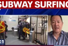 How does NYC stop teens from subway surfing?