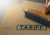 Folders with the word tariff stamped