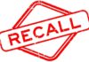SHOCKING Recall: 44,000 Vehicles Affected Red stamp with the word 'RECALL' inside a diamond shape