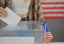 SCOTUS SNUBS Millions of Voters?! Person casting vote into a ballot box.
