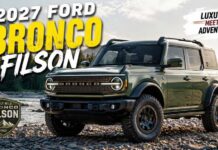 2027 Ford Bronco Filson First Look Luxury Meets Off Road