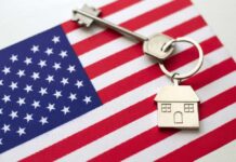 Congress Targets Wall Street’s Houses House key with keychain on American flag