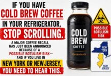 Coffee Recall Alert: Cold Brew Recalled Over Possible Botulism Risk
