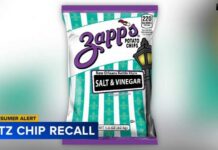 Utz recalls some varieties of potato chips over potential salmonella contamination