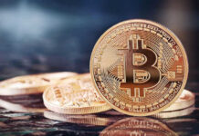 DOJ Kills $722M Crypto Case? Bitcoin coins on a reflective surface.