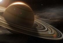 Space Sugar Shocks Scientists A stunning view of Saturn with its rings and surrounding celestial bodies