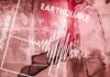 VIDEO: Mall Collapse Traps Shoppers After 7.1 Quake Seismograph showing earthquake amplitude on a cracked wall