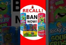 Ricky Joy Sour Crush Candy Recall 2026 (Choking Hazard)