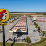 Buc-ee's store sign featuring a beaver mascot